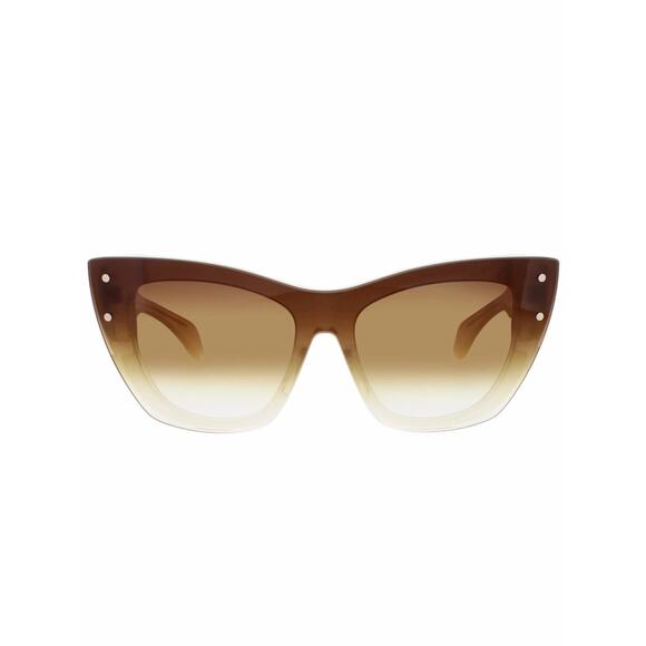 New BUGATTI 48L BNE Women\'s Brown Gradient Cat-Eye Sunglasses Authentic main image 6